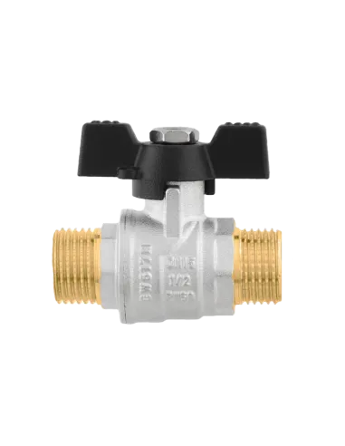 Кран шаровой прямой Raftec DRB3131 1 дюйм, бабочка, латунный