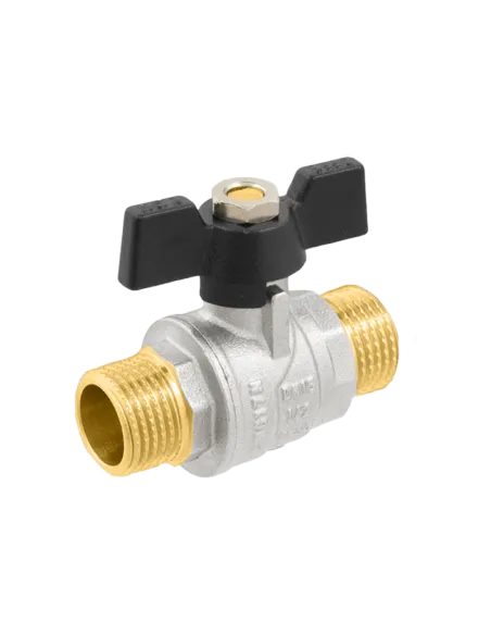 Кран шаровой прямой Raftec DRB3131 1 дюйм, бабочка, латунный