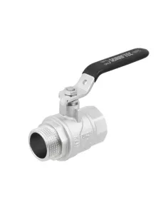 Кран шаровой прямой Raftec DRH31 1 дюйм, наружная резьба, ручка, латунный