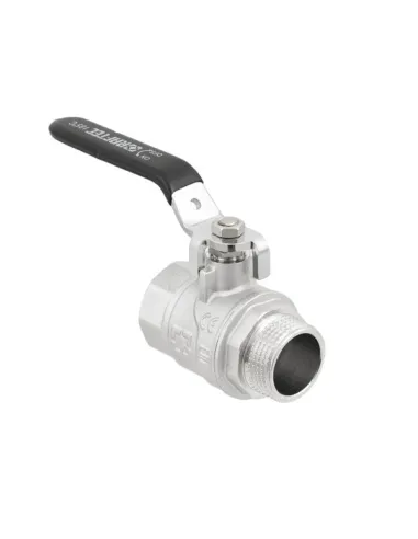 Кран шаровой прямой Raftec DRH31 1 дюйм, наружная резьба, ручка, латунный