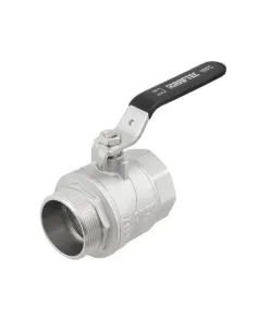 Кран шаровой прямой Raftec DRH61 2 дюйма, наружная резьба, ручка, латунный