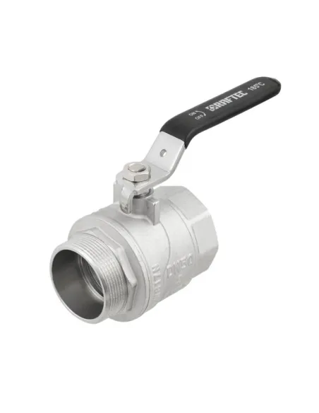 Кран шаровой прямой Raftec DRH61 2 дюйма, наружная резьба, ручка, латунный