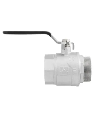 Кран шаровой прямой Raftec DRH61 2 дюйма, наружная резьба, ручка, латунный