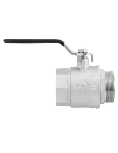 Кран шаровой прямой Raftec DRH61 2 дюйма, наружная резьба, ручка, латунный