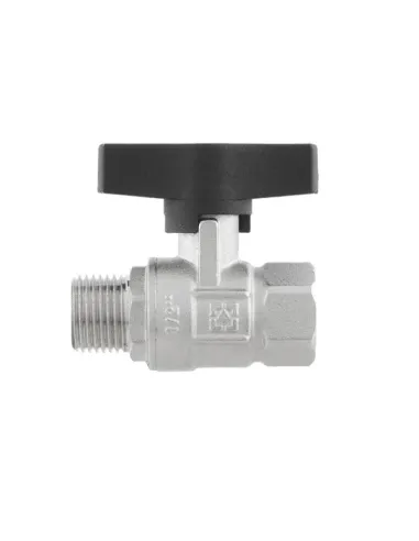 Кран кульовий прямий Raftec GRDV01 1/2 дюйма, зовнішнє різьблення, метелик, латунний