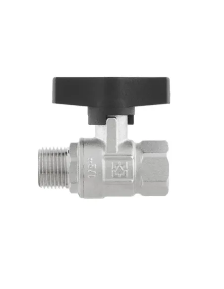 Кран кульовий прямий Raftec GRDV01 1/2 дюйма, зовнішнє різьблення, метелик, латунний