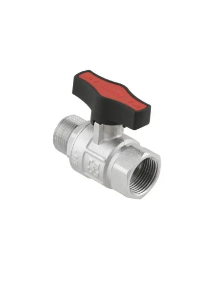 Кран шаровой прямой Raftec GRDV02 3/4 дюйма, наружная резьба, бабочка, латунный