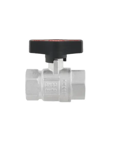 Кран шаровой прямой Raftec GRDV021 3/4 дюйма, внутренняя резьба, бабочка, латунный