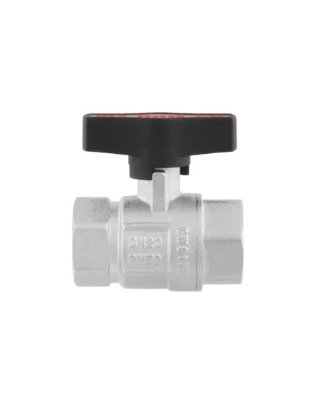 Кран кульовий прямий Raftec GRDV021 3/4 дюйма, внутрішнє різьблення, метелик, латунний