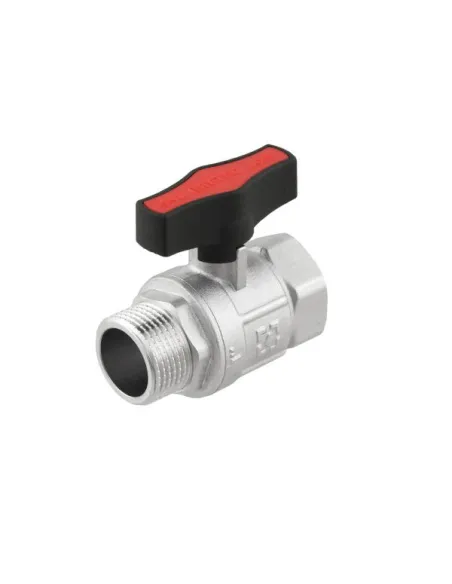 Кран шаровой прямой Raftec GRDV03 1 дюйм, наружная резьба, бабочка, латунный