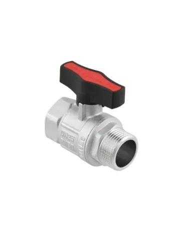 Кран шаровой прямой Raftec GRDV03 1 дюйм, наружная резьба, бабочка, латунный