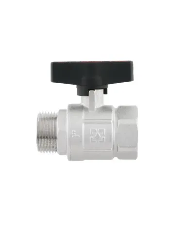 Кран кульовий прямий Raftec GRDV03 1 дюйм, зовнішнє різьблення, метелик, латунний