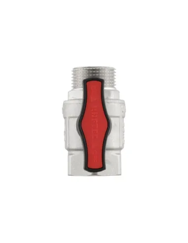 Кран кульовий прямий Raftec GRDV03 1 дюйм, зовнішнє різьблення, метелик, латунний