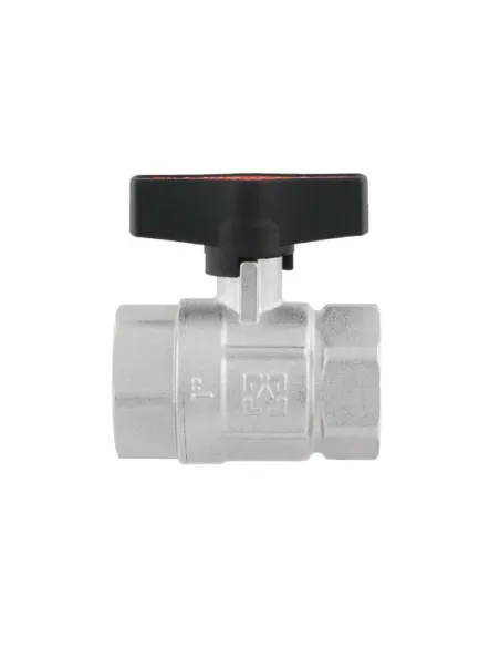 Кран шаровой прямой Raftec GRDV031 1 дюйм, внутренняя резьба, бабочка, латунный