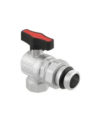 Кран кульовий Raftec GRDA03 1 дюйм, з американкою, зовнішнє різьблення, метелик, латунний