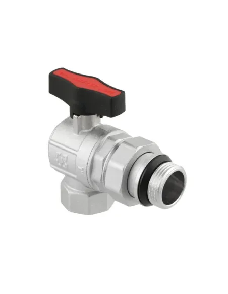 Кран кульовий Raftec GRDA03 1 дюйм, з американкою, зовнішнє різьблення, метелик, латунний