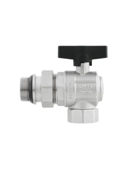 Кран кульовий Raftec GRDA03 1 дюйм, з американкою, зовнішнє різьблення, метелик, латунний