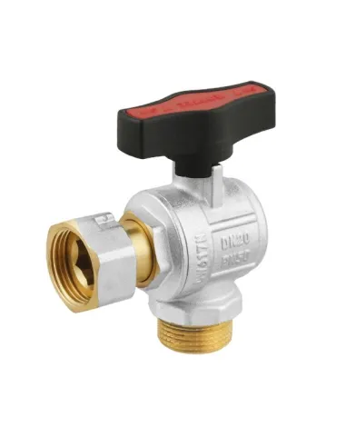 Кран кульовий Raftec GRGA2 3/4 дюйма, з накидною гайкою, метелик, латунний