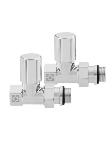 Приладовий кран прямий Raftec RV-7012 1/2х1/2 дюйми, вентильний, кругла ручка, 2 шт.