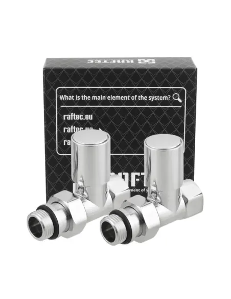 Приладовий кран прямий Raftec RV-7012 1/2х1/2 дюйми, вентильний, кругла ручка, 2 шт.