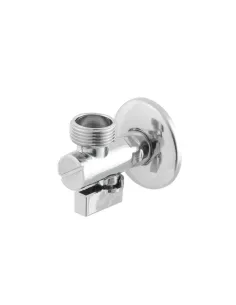 Приборный кран угловой Raftec KFH0102 1/2х3/4 дюйма, с керамическим запорным элементом, с фильтром