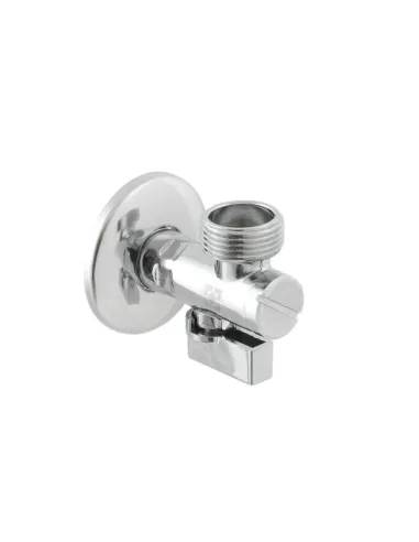 Приладовий кран кутовий Raftec KFH0102 1/2х3/4 дюйми, з керамічним запірним елементом, з фільтром