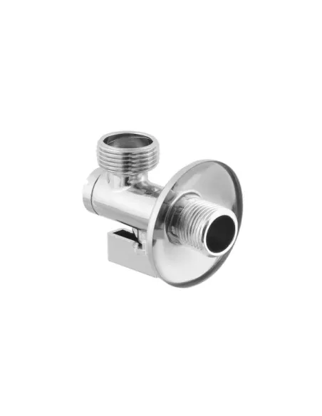 Приборный кран угловой Raftec KFH0102 1/2х3/4 дюйма, с керамическим запорным элементом, с фильтром