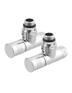 Приборный кран угловой Raftec RV-2012 1/2х1/2 дюйма, вентильный, круглая ручка, 2 шт