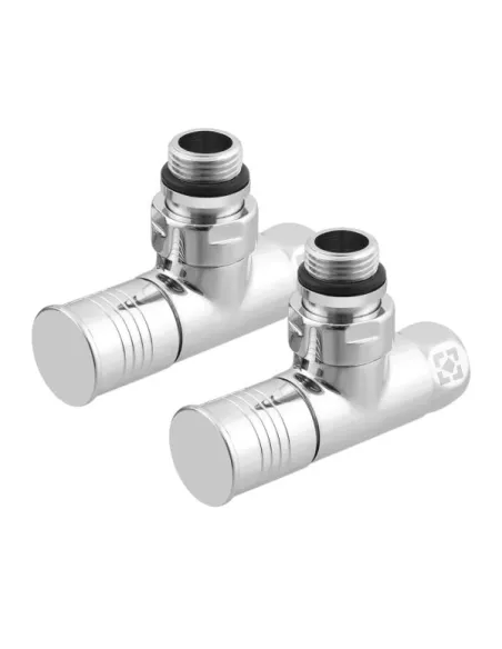 Приборный кран угловой Raftec RV-2012 1/2х1/2 дюйма, вентильный, круглая ручка, 2 шт