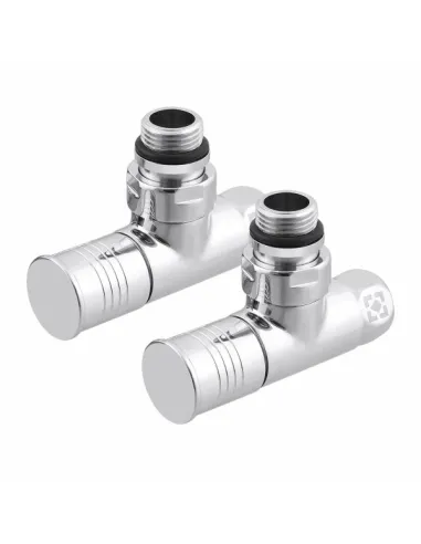 Приладовий кран кутовий Raftec RV-2012 1/2х1/2 дюйми, вентильний, кругла ручка, 2 шт.