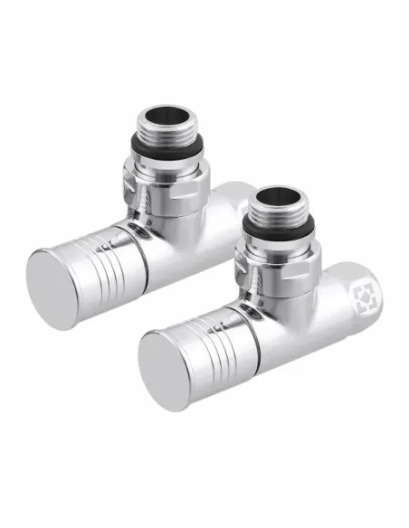 Приборный кран угловой Raftec RV-2012 1/2х1/2 дюйма, вентильный, круглая ручка, 2 шт