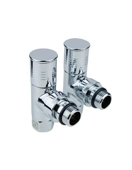 Приборный кран угловой Raftec RV-2034 1/2х3/4 дюйма, вентильный, круглая ручка, 2 шт