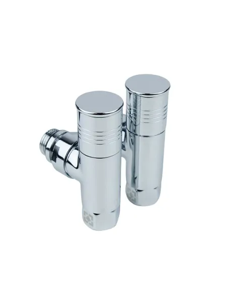 Приладовий кран кутовий Raftec RV-2034 1/2х3/4 дюйми, вентильний, кругла ручка, 2 шт.