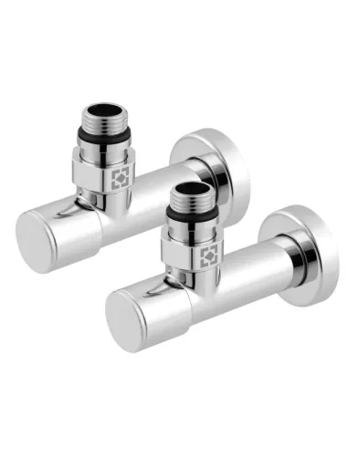 Приладовий кран кутовий Raftec RV-4012 1/2х1/2 дюйми, вентильний, 2 шт.