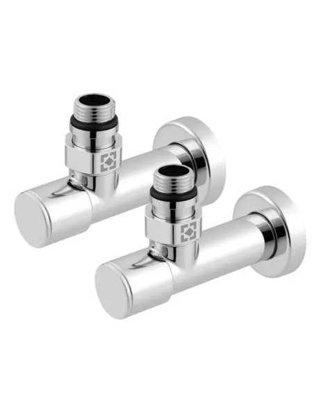 Приладовий кран кутовий Raftec RV-4012 1/2х1/2 дюйми, вентильний, 2 шт.