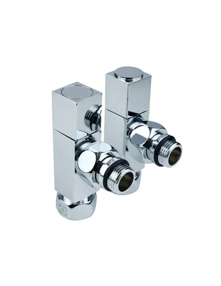 Приборный кран угловой Raftec RV-5012 1/2х1/2 дюйма, вентильный, квадратная ручка, 2 шт