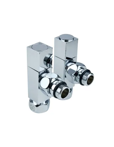 Приборный кран угловой Raftec RV-5034 1/2х3/4 дюйма, вентильный, квадратная ручка, 2 шт