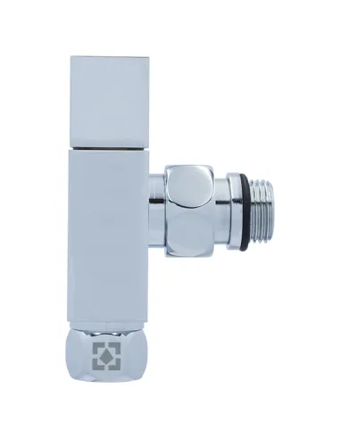 Приладовий кран кутовий Raftec RV-5034 1/2х3/4 дюйми, вентильний, квадратна ручка, 2 шт.