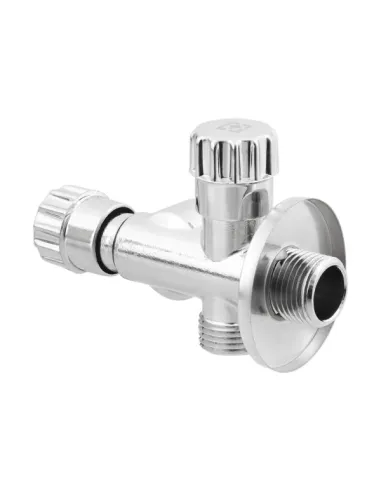 Приборный кран угловой Raftec VBE010101 1/2х1/2х1/2 дюйма, вентильный