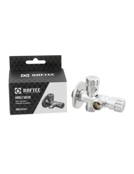 Приборный кран угловой Raftec VBE010101 1/2х1/2х1/2 дюйма, вентильный