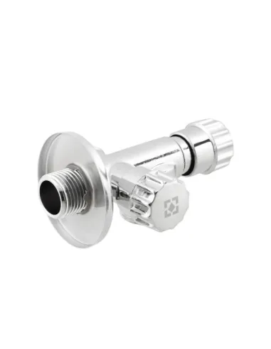 Приладовий кран кутовий Raftec VBE010102 1/2х1/2х3/4 дюйми, вентильний