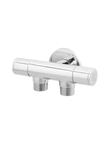 Приборный кран угловой Raftec VKE801005 1/2х1/2х1/2 дюйма, с керамическим запорным элементом