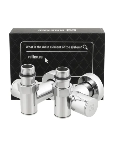 Приладовий кран кутовий під ТЕН Raftec RV-8012 1/2х1/2 дюйми, вентильний, з накидною гайкою