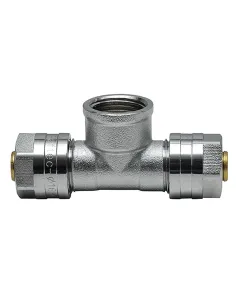 Трійник Raftec РВ 16х1/2х16 мм, для металопластикових труб