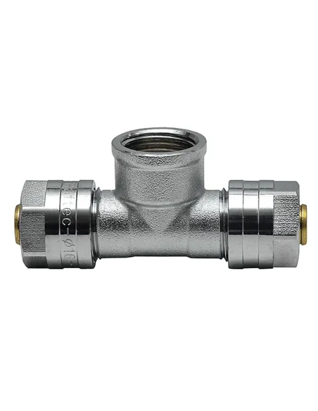 Трійник Raftec РВ 16х1/2х16 мм, для металопластикових труб