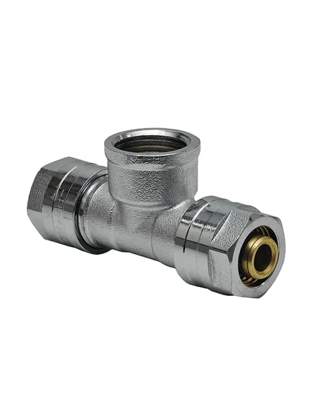 Трійник Raftec РВ 16х1/2х16 мм, для металопластикових труб