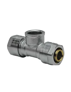 Трійник Raftec РВ 20х1/2х20 мм, для металопластикових труб