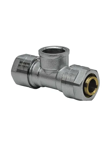 Трійник Raftec РВ 20х1/2х20 мм, для металопластикових труб