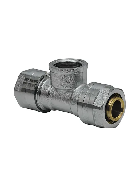 Трійник Raftec РВ 20х1/2х20 мм, для металопластикових труб