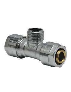 Трійник Raftec РН 20х1/2х20 мм, для металопластикових труб